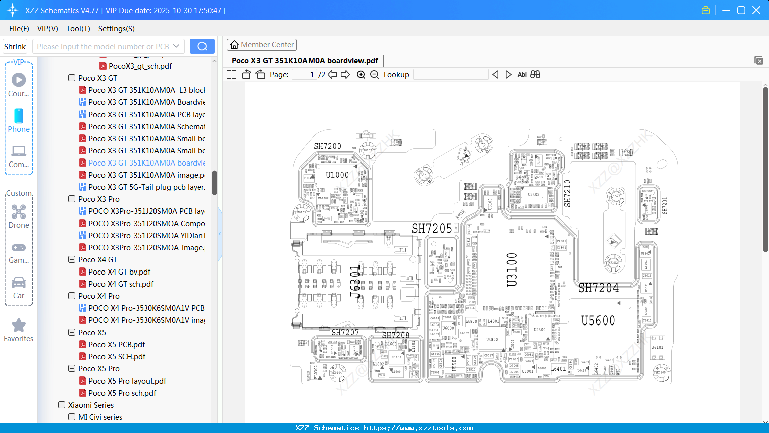 Xiaomi Poco X3 GT 351K10AM0A Boardview